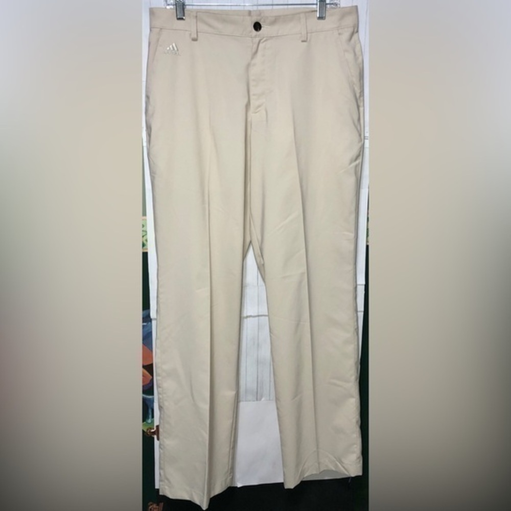 ☄️Adidas Climalite khaki golf performance pants